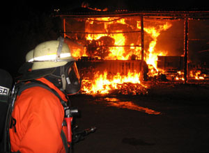 Großbrand auf der Gerlinger Höhe
