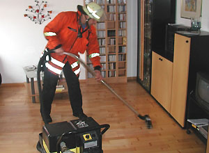 Wassersauger im Einsatz
