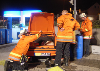 Abpumpen des Benzintanks